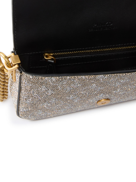 Pinko Pinko Love One Slouchy Baby Monogram - Oro/Antique Gold