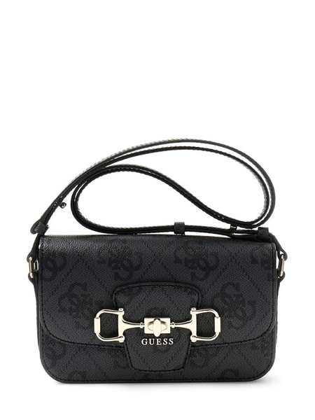 Guess Janie Logo CNVRTBL Xbody Flap - Coal Logo