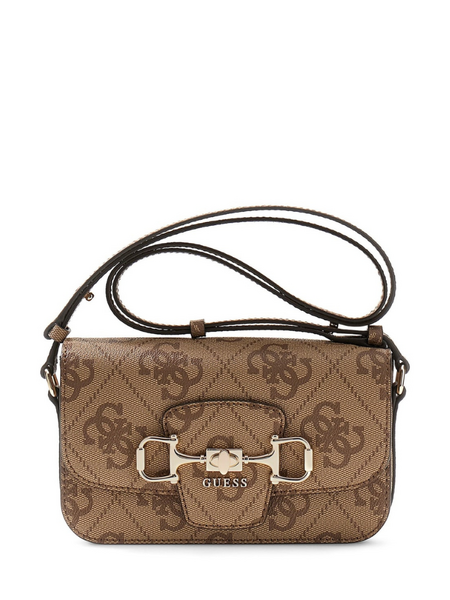 Guess Janie Logo CNVRTBL Xbody Flap - Latte Logo