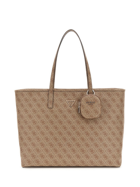Guess Power Play II Large Tech Tote - Latte Logo