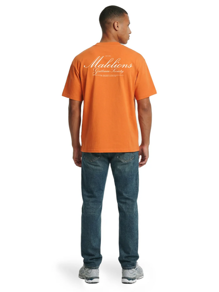 Malelions Gentleman Society T-Shirt - Orange
