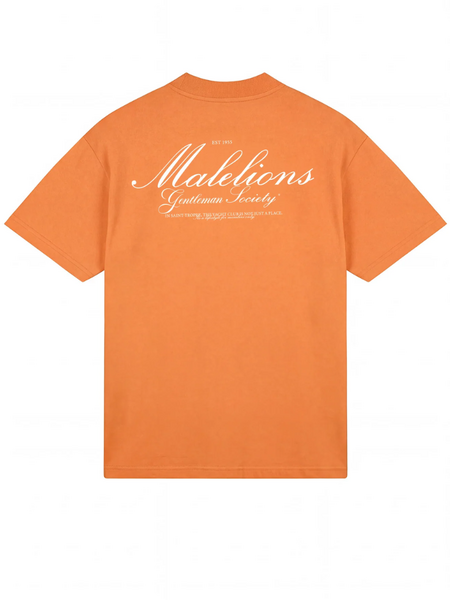 Malelions Malelions Gentleman Society T-Shirt - Orange