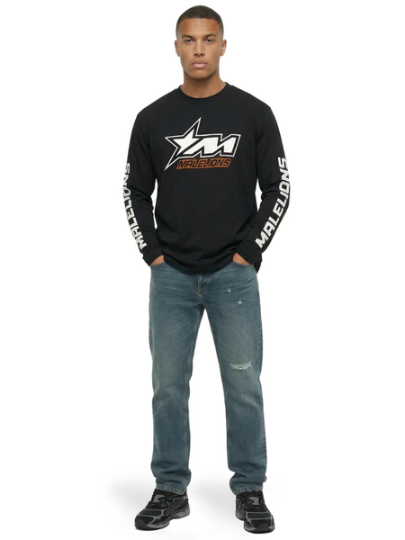 Malelions Motocross Longsleeve T - Black
