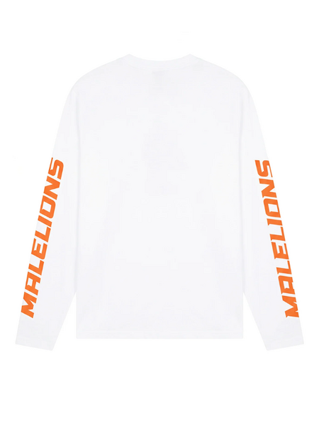 Malelions Malelions Motocross Longsleeve T - White