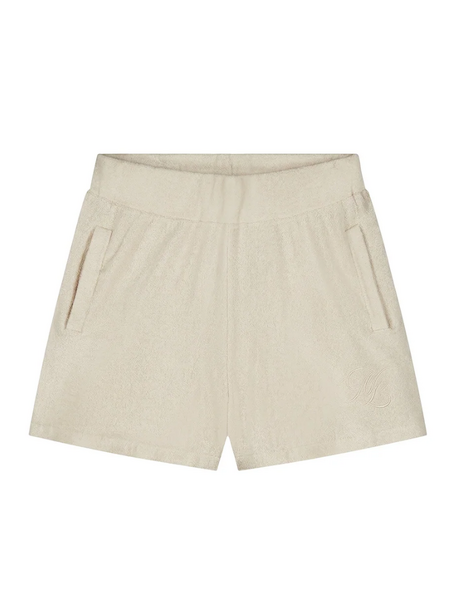 Malelions Women Emblem Bouclé Short - Sand Malelions Malelions Women Emblem Bouclé Short - Sand