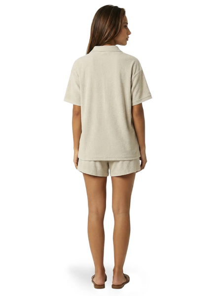 Malelions Women Emblem Bouclé Short - Sand Malelions Malelions Women Emblem Bouclé Short - Sand