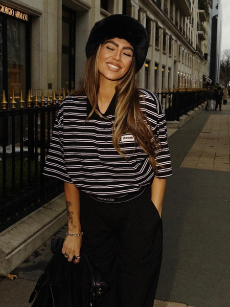 Reinders Reinders Polo T-Shirt Stripes - True Black