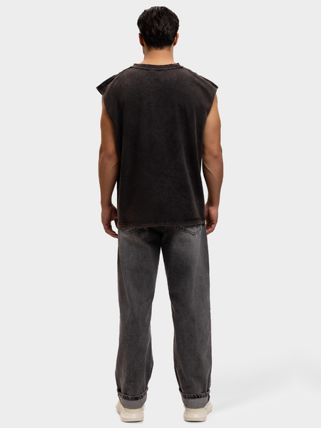 Label Garment Label Garment Raw Sleeveless Top - Vintage Black