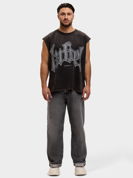 Label Garment Label Garment Raw Sleeveless Top - Vintage Black