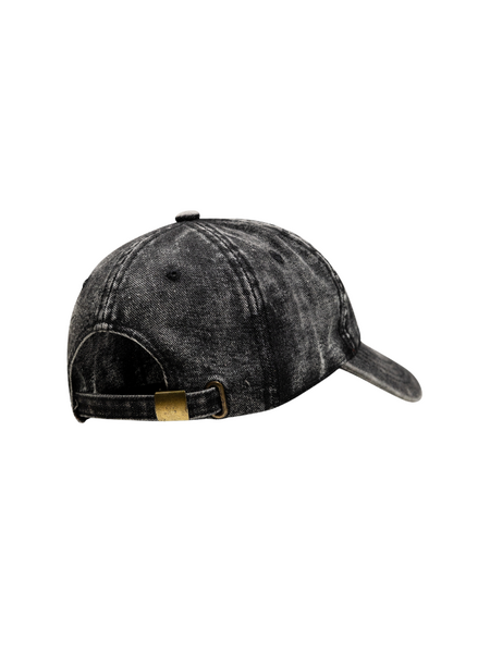 Label Garment Label Garment Denim Destroyed Cap - Dark Grey