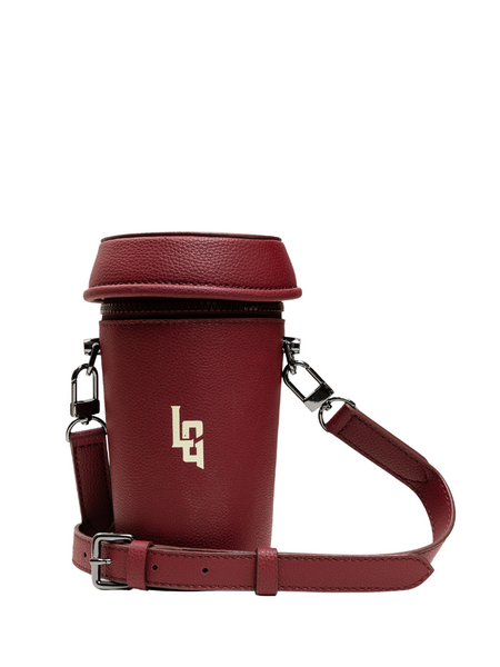 Label Garment Coffee Cup Bag - Burgundy