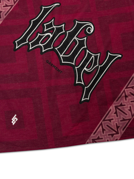 Label Garment Label Garment Cotton Scarf - Burgundy
