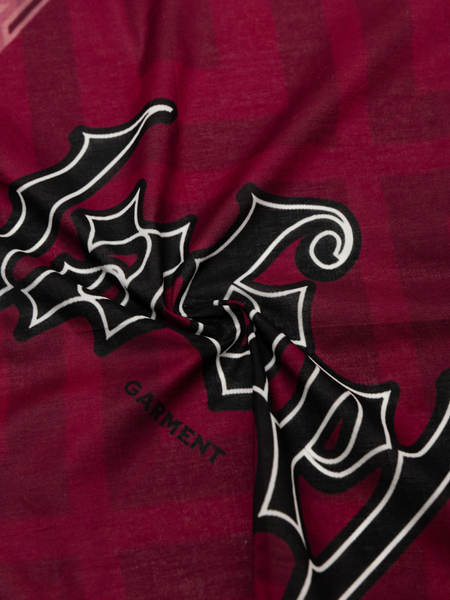 Label Garment Label Garment Cotton Scarf - Burgundy