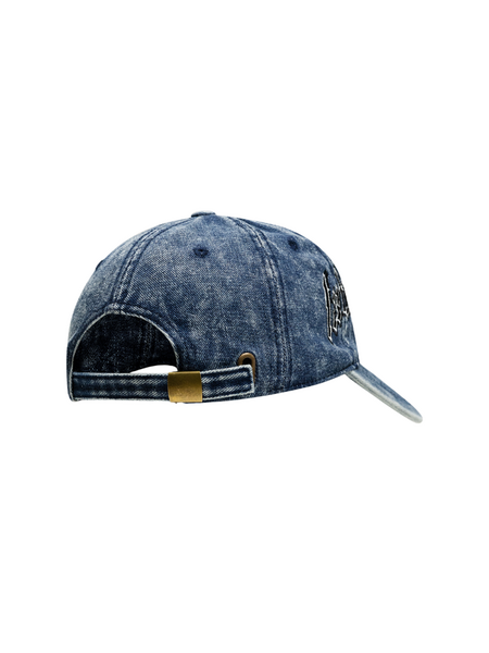Label Garment Label Garment Denim Destroyed Cap - Vintage Blue