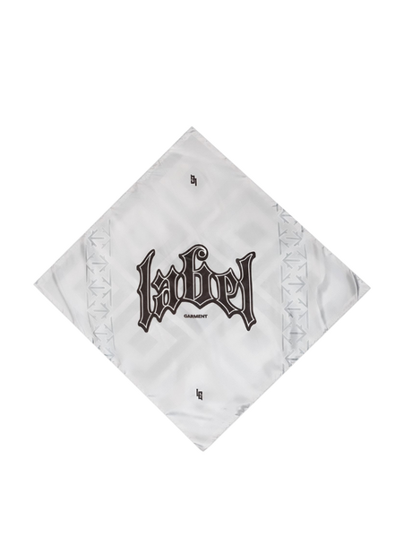 Label Garment Label Garment Satin Silk Scarf - Grey