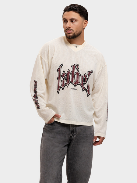 Label Garment Jersey Longsleeve Top - Off White