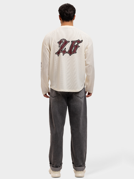 Label Garment Label Garment Jersey Longsleeve Top - Off White