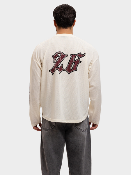 Label Garment Label Garment Jersey Longsleeve Top - Off White