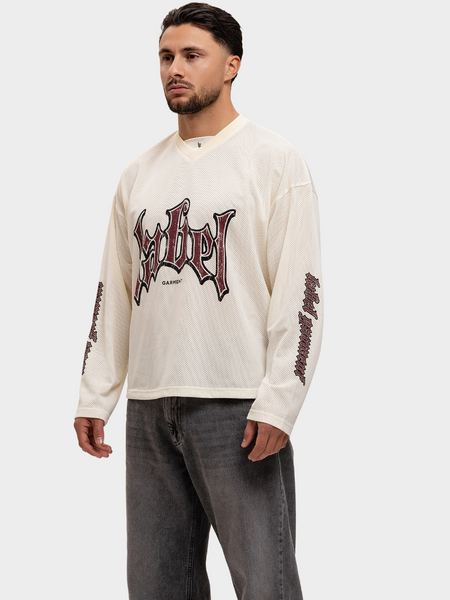 Label Garment Label Garment Jersey Longsleeve Top - Off White