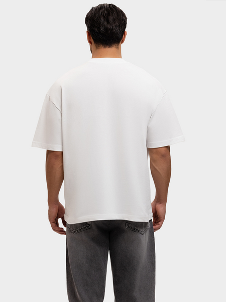 Label Garment Label Garment Heavyweight Boxy Logo Tee - Pure White