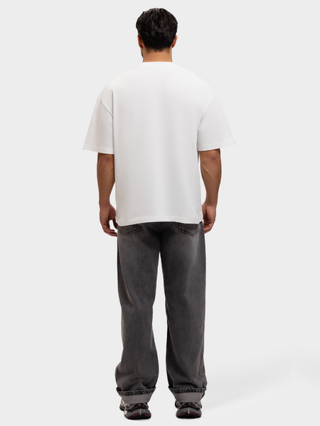 Label Garment Label Garment Heavyweight Boxy Logo Tee - Pure White
