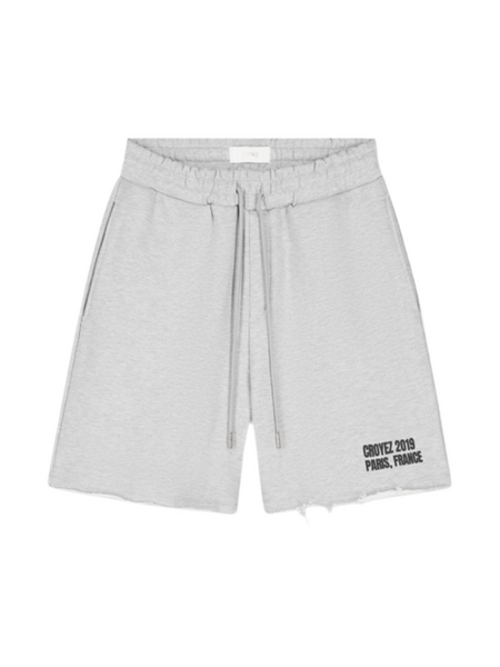 Croyez Relaxed Paris Shorts - Grey Melange
