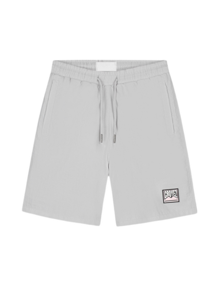 Croyez Croyez Crinkle Patch Shorts - Light Grey