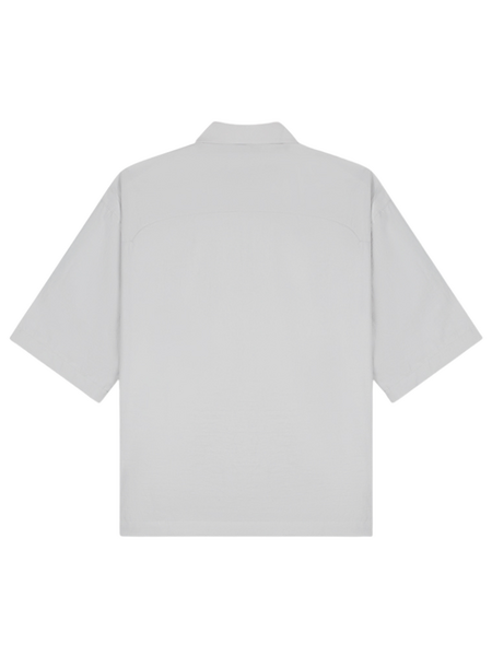 Croyez Croyez Crinkle Patch Shirt - Light Grey