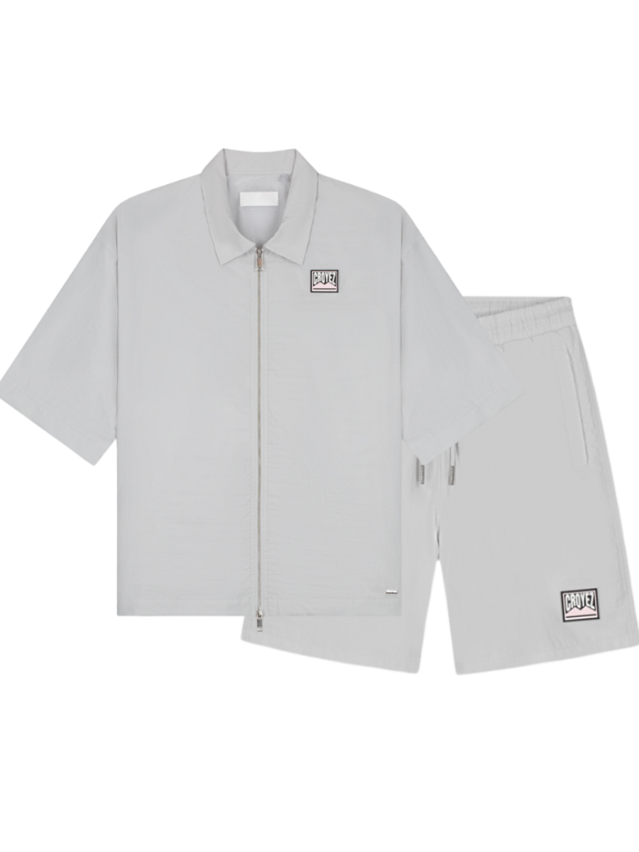 Croyez Croyez Crinkle Patch Combi-Set - Light Grey