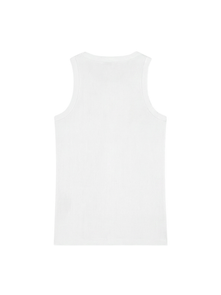 Croyez Croyez Ribbed Tank Top - White