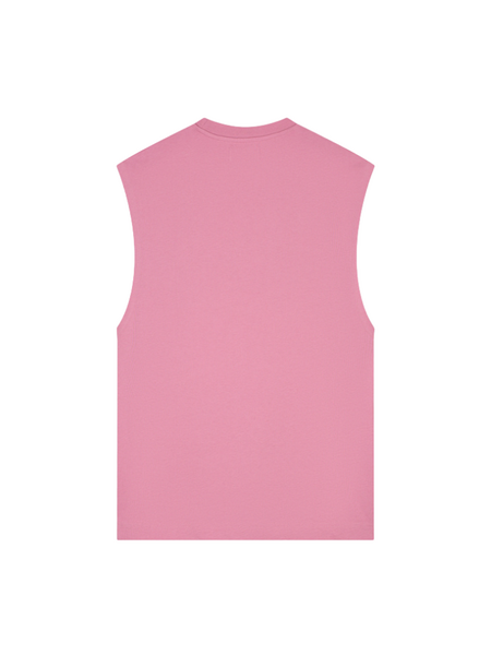 Croyez Croyez Cutout Heart Sleeveless T-Shirt - Mauve