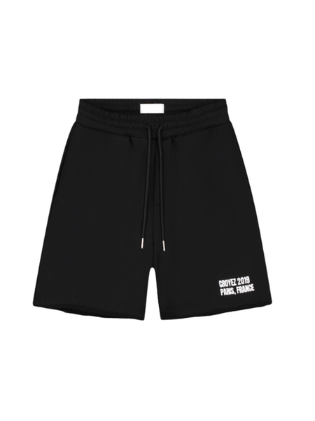 Croyez Relaxed Paris Shorts - Black