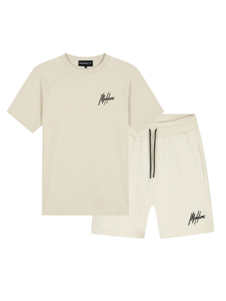 Malelions Sport Logo Combi-Set - Off-White