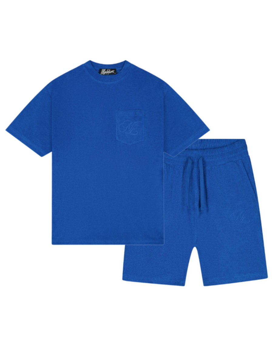 Malelions Malelions Emblem Towelling Combi-Set - Cobalt