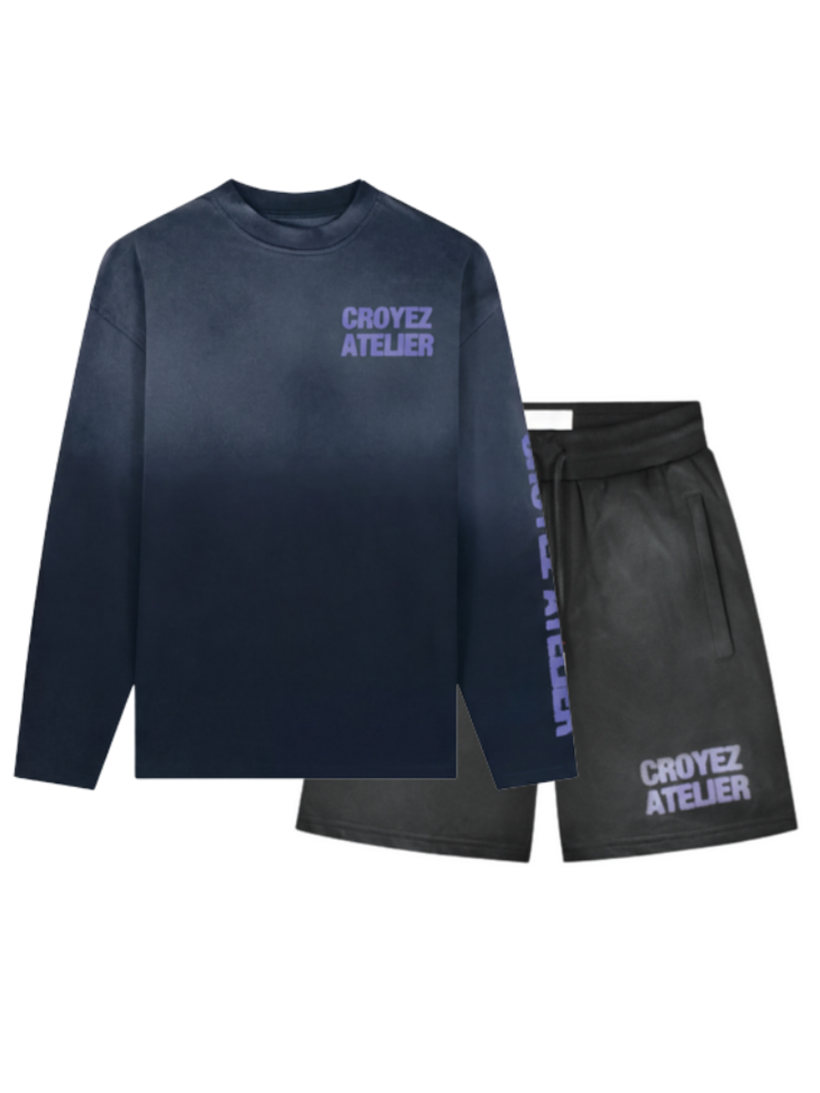 Croyez Croyez Sprayed Atelier Combi-Set - Black