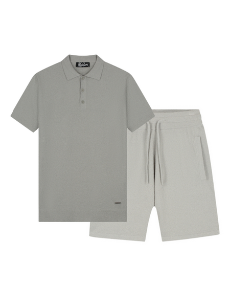 Malelions Bouclé Combi-Set - Pearl Grey