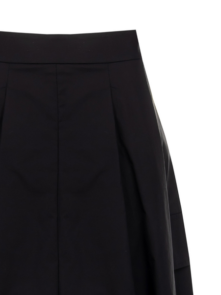 Rinascimento Rinascimento Gonna Piegoni Tela Skirt - Nero