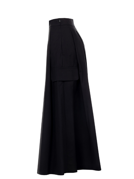 Rinascimento Rinascimento Gonna Piegoni Tela Skirt - Nero