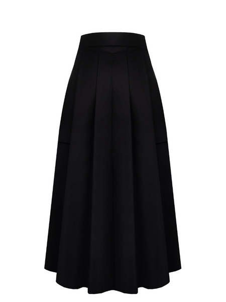 Rinascimento Rinascimento Gonna Piegoni Tela Skirt - Nero