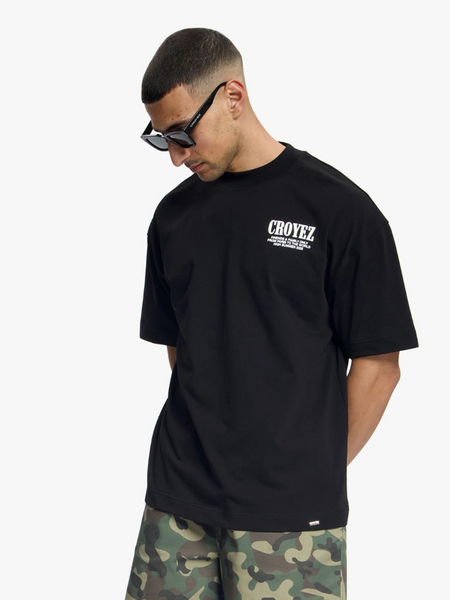 Croyez Croyez Flower And Heart T-Shirt - Black