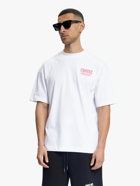 Croyez Croyez Flower And Heart T-Shirt - White/Pink