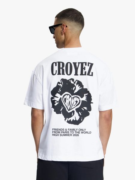 Croyez Flower And Heart T-Shirt - White