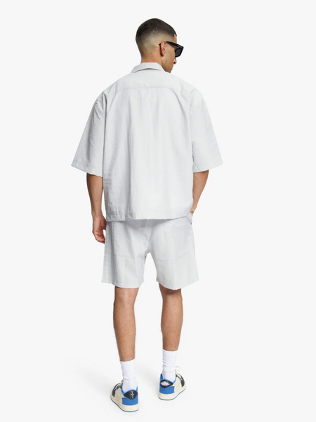 Croyez Croyez Crinkle Patch Shirt - Light Grey