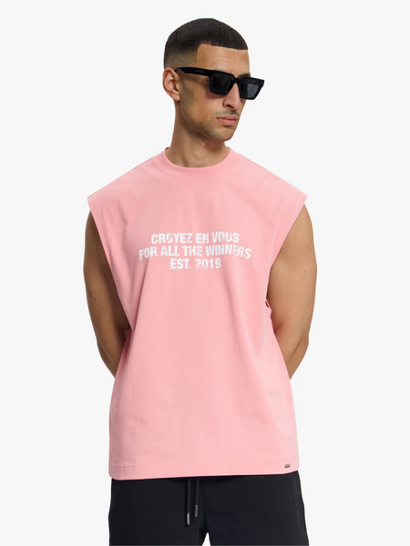 Croyez Winners Sleeveless T-Shirt - Pink