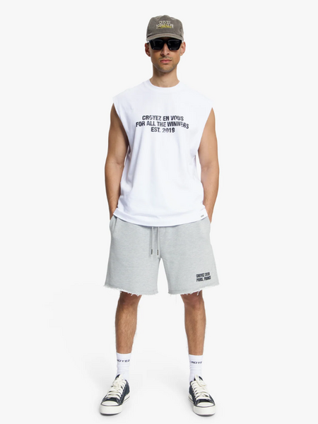 Croyez Croyez Winners Sleeveless T-Shirt - White