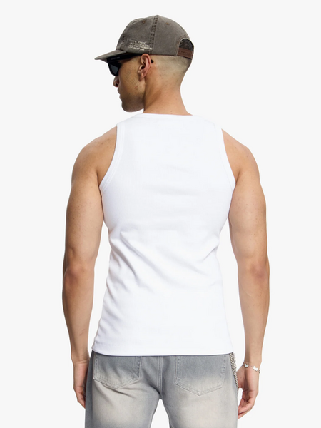 Croyez Croyez Ribbed Tank Top - White