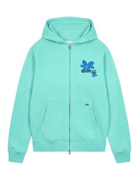 Croyez Croyez Botanique Zip Hoodie - Tiffany Blue