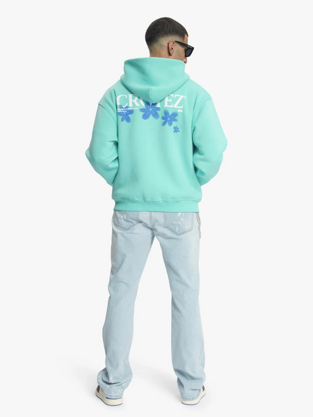 Croyez Croyez Botanique Zip Hoodie - Tiffany Blue