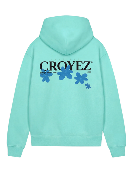 Croyez Croyez Botanique Zip Hoodie - Tiffany Blue