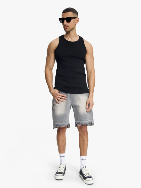 Croyez Croyez Ribbed Tank Top - Black